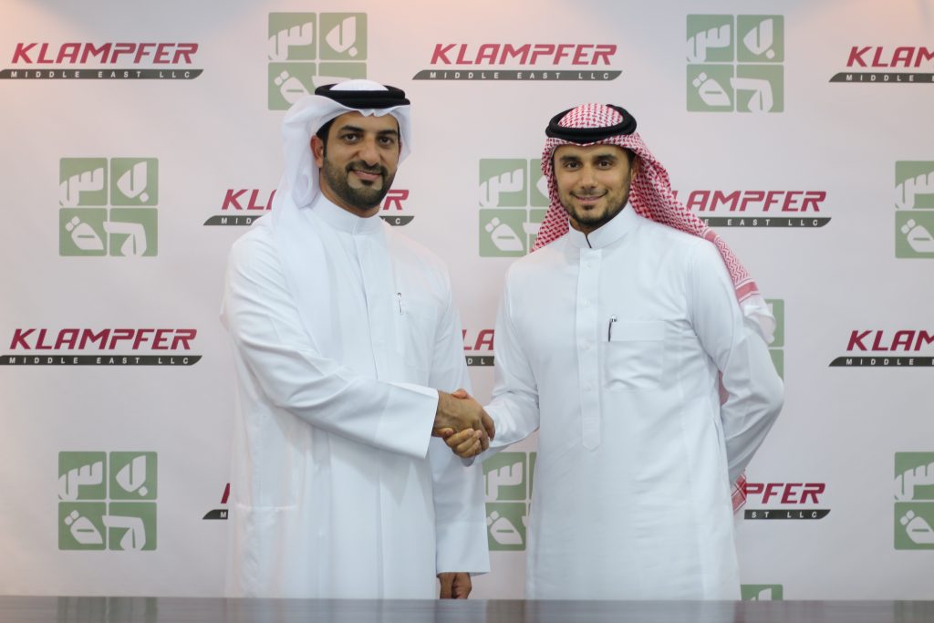 Sheikh Sultan bin Ahmed Al Qasimi Chairman Basma Group Sharjah and Prince Khaled bin Alwaleed bin Talal Chairman KBW Investments signing at Basma Group Sharjah April 12 2016 3