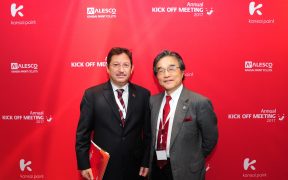 Kansai Paints president Mr. Hiroshi Ishino Right and Mr. Ameer Hamza...
