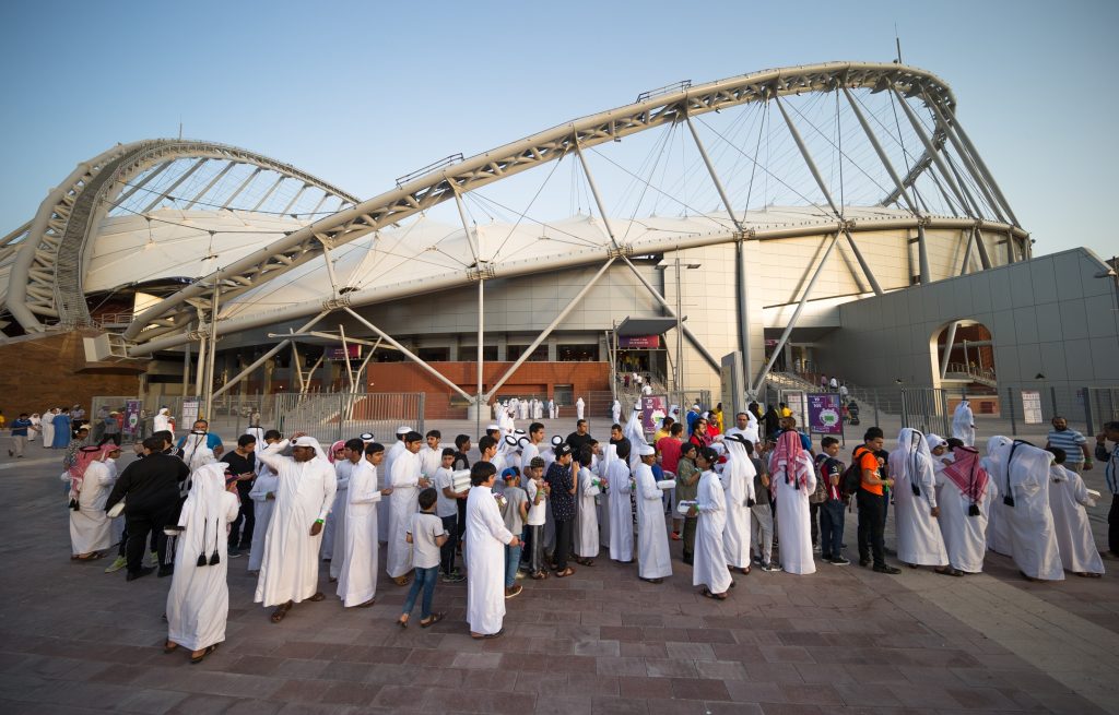 Khalifa International Stadium hosts Emir Cup 2017 final fans line up for tickets