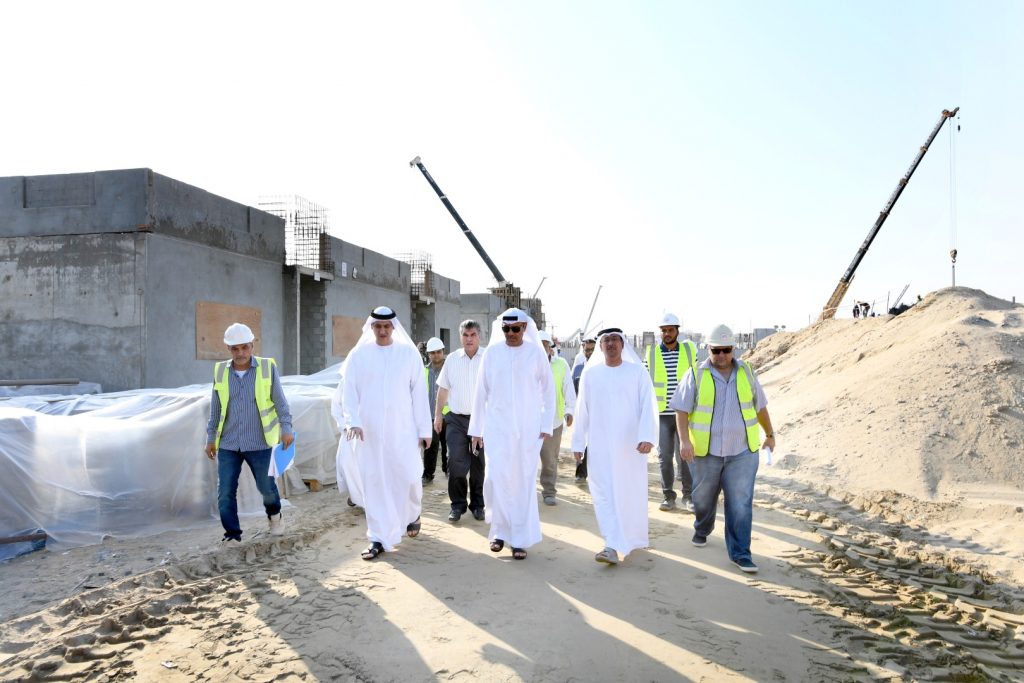 Inspection tour at villa project in Oud Al Muteena