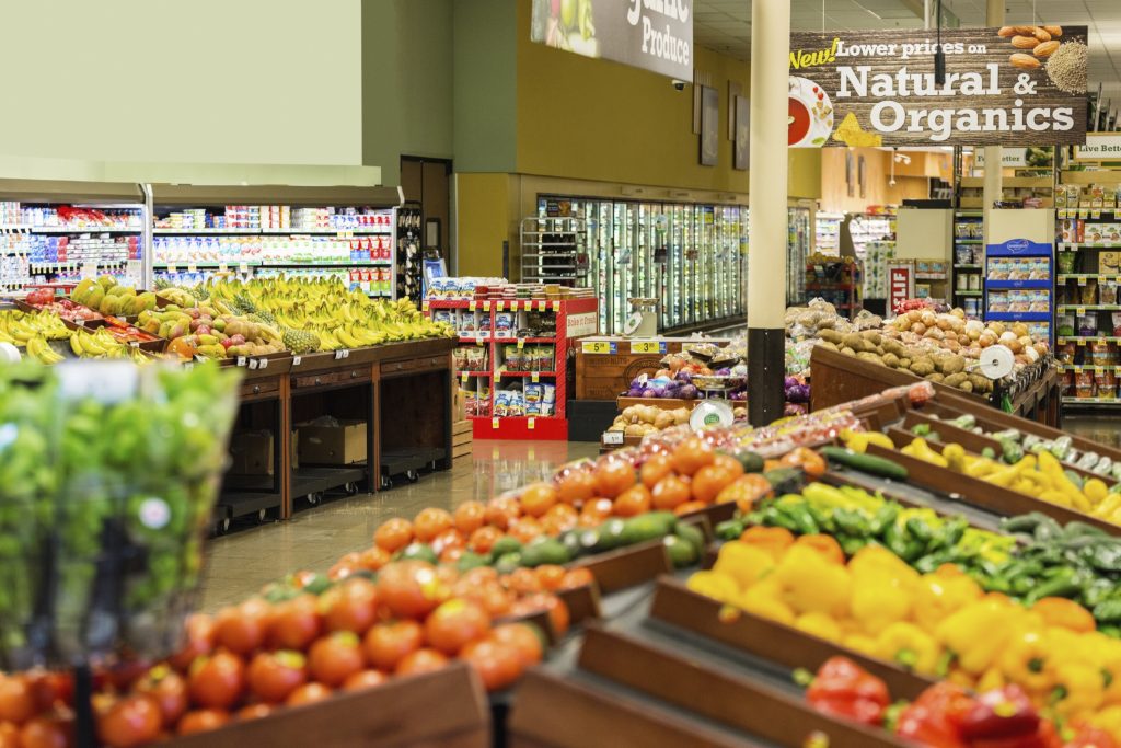 Grocery supermarket stock image
