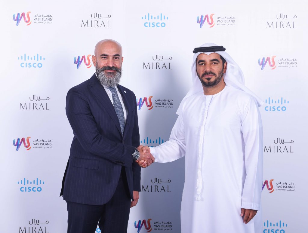 Shukri Eid MD East region of Cisco Middle East and Mohamed Abdalla Al Zaabi CEO of Miral