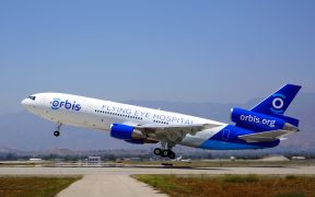 MD 10 2016 cOrbis N.Asia left side whole plane exterior takeoff