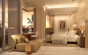 Palm Villas Interior Visuals Master Bedroom