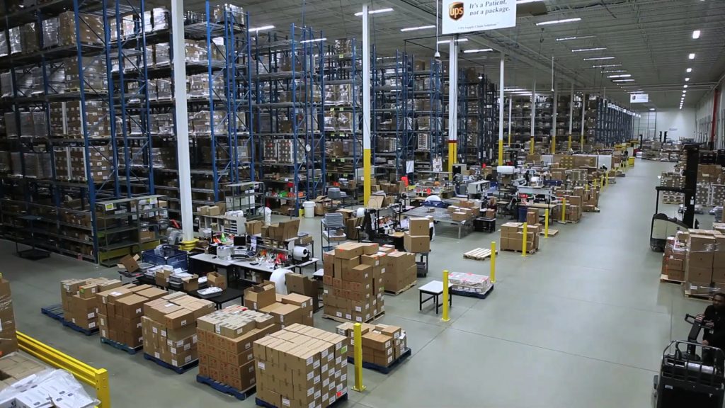UPS warehouse healthcare