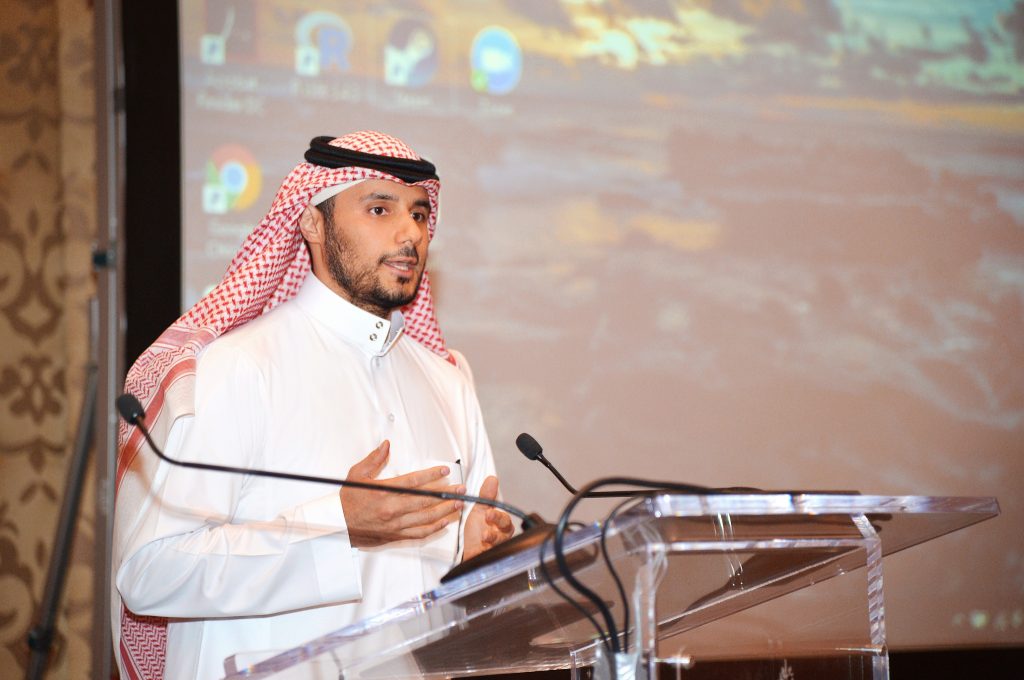 xSaudi Fitness and Wellness Federation President HRH Prince Khaled bin Alwaleed bin Talal AlSaud welcoming the attendees