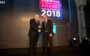 Neil McMaster receives awards at Logistics Transport Awards 2018 1