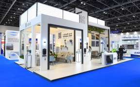Emirates Steel stand at the Big Five 2018 Conference Dubai.