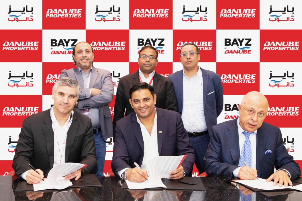 Danube Properties signs agreement with RAQ Contracting for the construction of the Dh450 million Bayz project at Business Bay