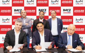 Danube Properties signs agreement with RAQ Contracting for the construction of the Dh450 million Bayz project at Business Bay