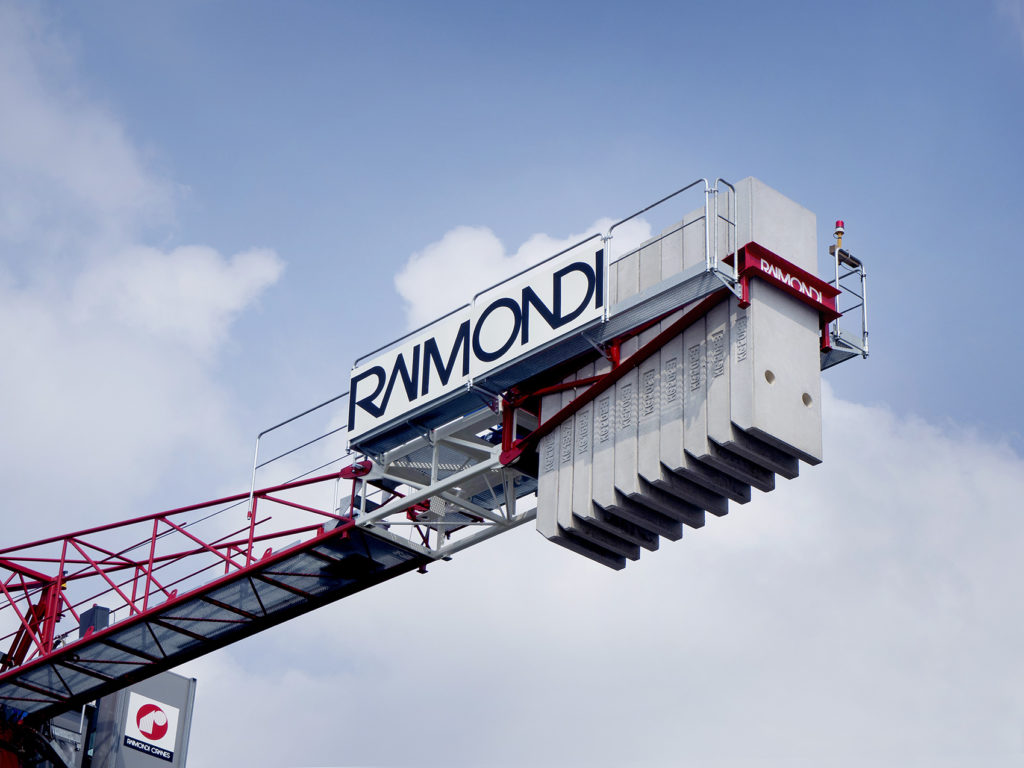 The Raimondi MRT159 topless tower crane was sold to Harmony Gold by offi...