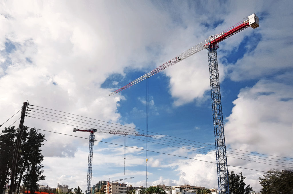 Two Raimondi MRT111 cranes erected in Cyprus 1