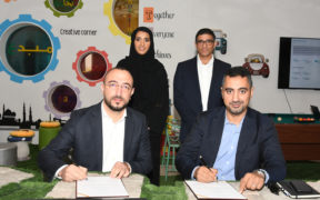 From the signing ceremony between Smart AE and Burj Al Muhaned 1