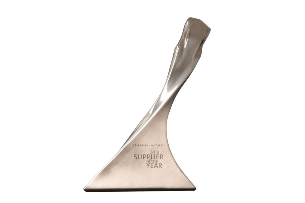 Image 1 General Motors 2018 supplier of the year trophy