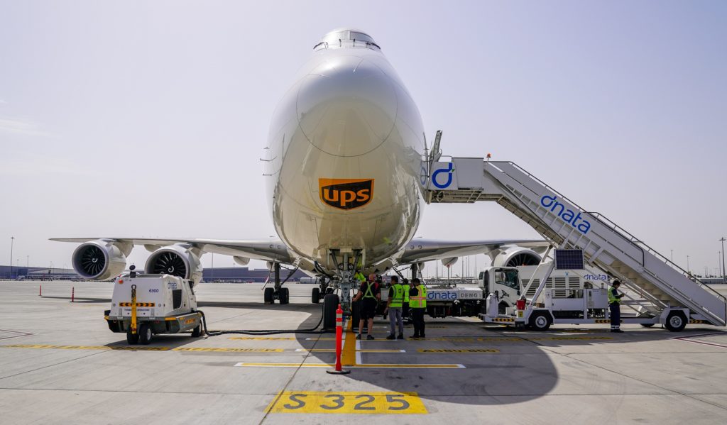 UPSs largest aircraft lands in DWC 2