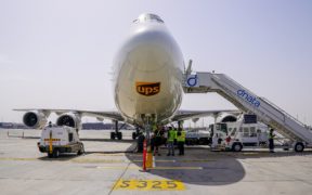 UPSs largest aircraft lands in DWC 2