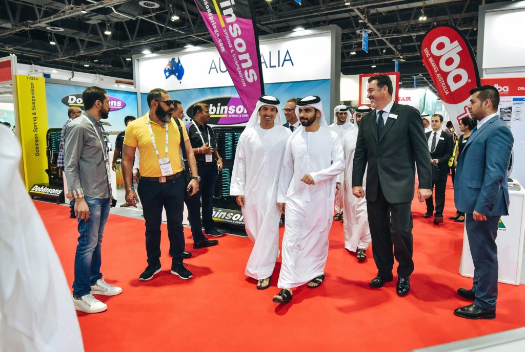 His Highness tours Automechanika Dubai 2019