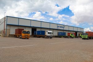 Inland Cargo Depot in East Africa Daytime