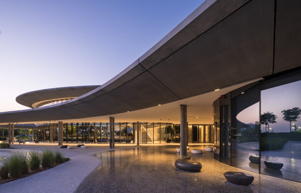 Aljada Discovery Center designed by Zaha Hadid Architects