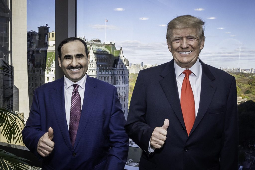 R L Donald Trump and Yousef Al Shelash scaled